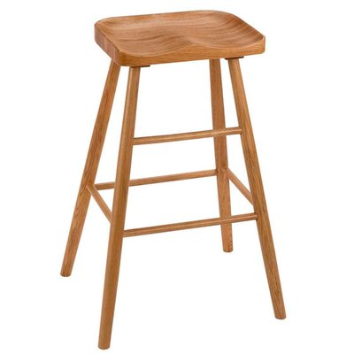 Tabouret de bar design en chêne 60x72x75cm WADIGA