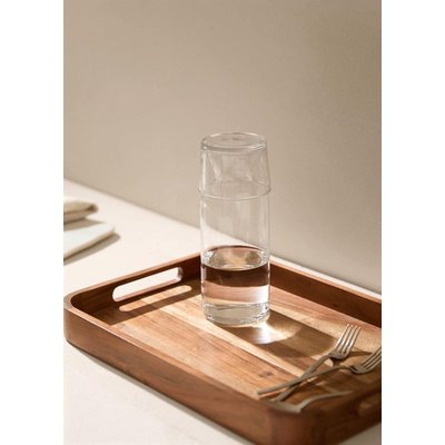 Lot bouteille et verre en verre MANGO HOME