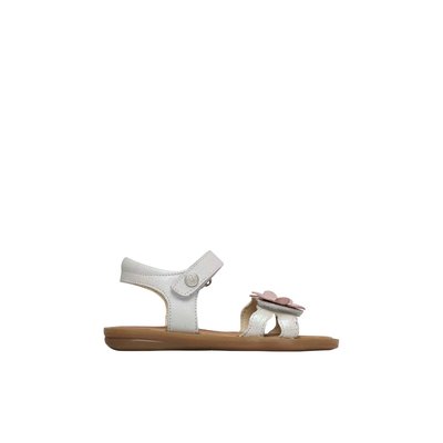 Sandales en cuir avec fleurs appliquées ARISLE NATURINO