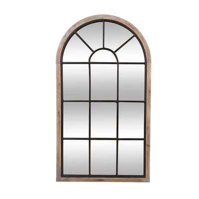 Miroir en bois et métal style fenêtre ZOÉ ATMOSPHERA