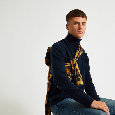 Pull col roulé en mélange laine cachemire, Oeko-tex MONOPRIX