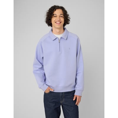 Sweat col polo zippé BZB