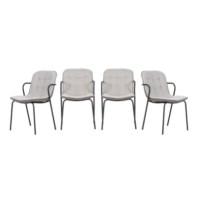 Chaises lot de 4 en métal - ZÉLIE CALICOSY