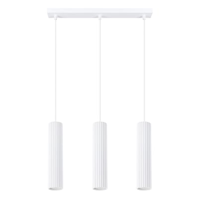 Suspension Aluminium Blanc GU10 3 Karbon Line EDEN