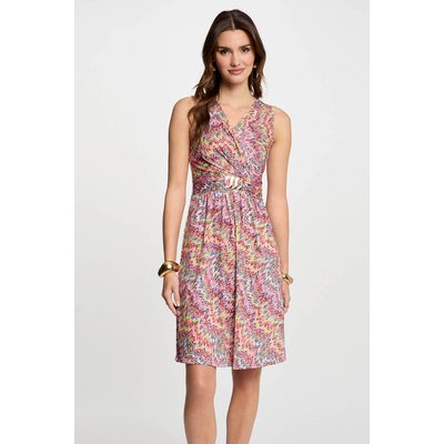 Robe courte droite imprimée MORGAN