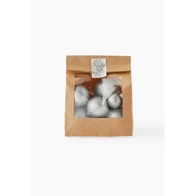 Sac de boules en verre paillettes MONOPRIX