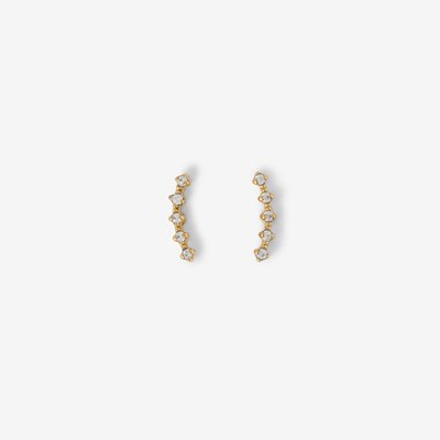 Boucles d'oreilles strass en acier inoxydable BALABOOSTE