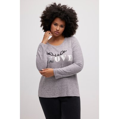 Sweat, motif LOVE, col rond, manches longues ULLA POPKEN