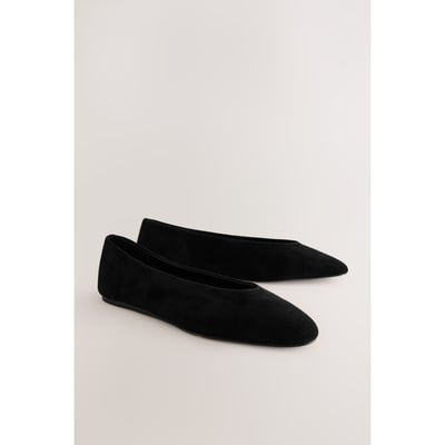Ballerines bout rond en cuir NEXT