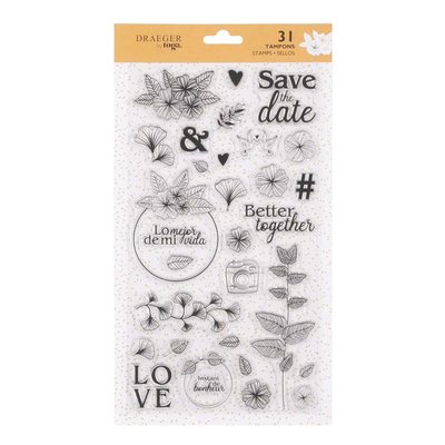 31 Tampons Crystal® Save the date DRAEGER PARIS