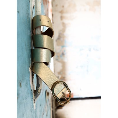 Ceinture en cuir boucle fantaisie LA FEE MARABOUTEE