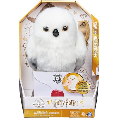 Wizarding World Harry Potter - Hibou interactif en peluche Hedwig SPIN MASTER