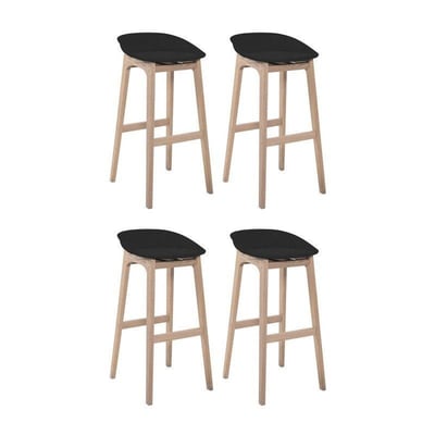 Lot de tabourets de bar en bois 65cm RIVA MOB IN