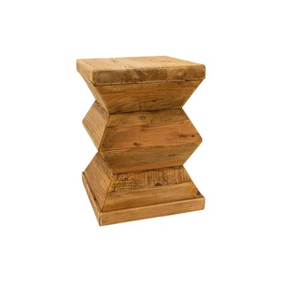 Bout de canapé totem en pin recyclé - REWOOD AUBRY GASPARD