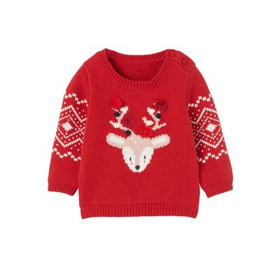 Pull de Noël mixte motif renne VERTBAUDET