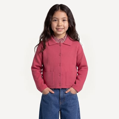 Gilet col polo, en fine maille LA REDOUTE COLLECTIONS