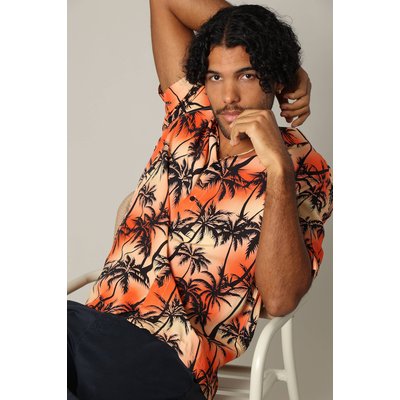 Chemise oversize en viscose avec imprimé tropical coloré HANDY DEELUXE