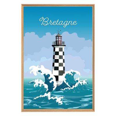 Tableau Mural Illustration Tourelle Des Perdrix MER CEANOTHE