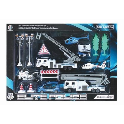 Coffret 6 Vehicules Police WDK GROUPE PARTNER