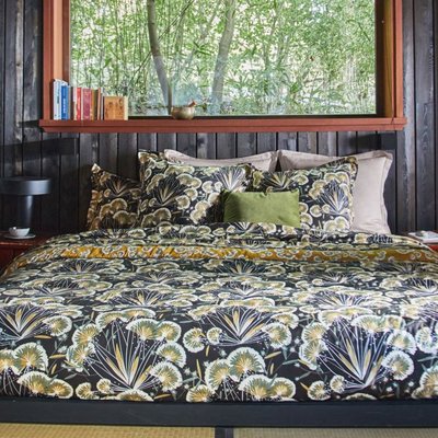 Housse De Couette en Satin de coton  FLOREA BLANC DES VOSGES