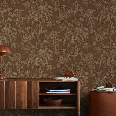 Papier peint Effet broderie de bouquets SUPERFRESCO EASY