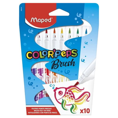 10 Feutres Color Peps Brush MAPED