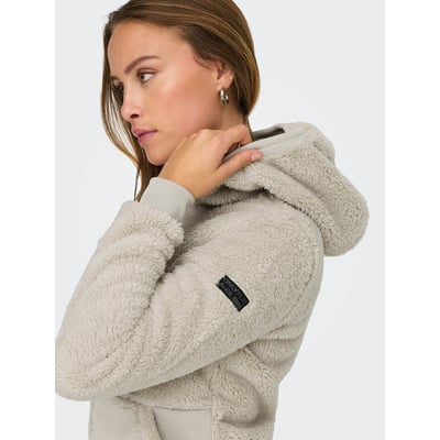 Chaqueta con cremallera y superficie de felpa, corte recto ONLY PLAY