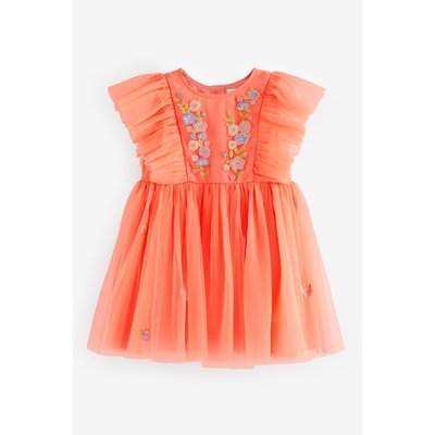 Robe ceremonie fille corail La Redoute