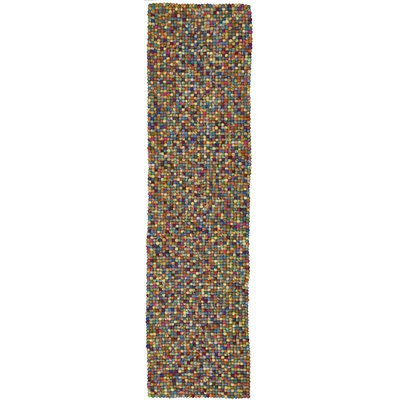 Tapis Felty laine feutrée à balles rondes THEKO