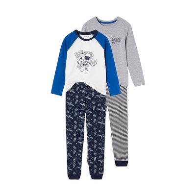 Lot de 2 pyjamas motifs "space explorer" VERTBAUDET