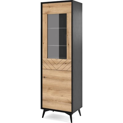 Vitrine deux portes bois collection BOULIA RECOLLECTION