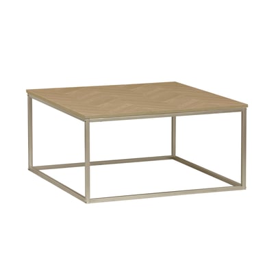 Table basse carrée décor bois décor chevrons BUDAPEST SWEEEK