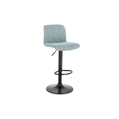 Tabourets de bar réglables en métal noir et tissu (lot de 2) - RAPHAEL HELLIN, DEPUIS 1862