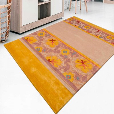 Tapis salon et chambre fait main en acrylique motif floral YOLINE UN AMOUR DE TAPIS