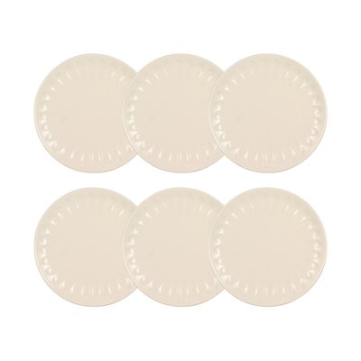 Lot de 6 assiettes à dessert en faïence 21cm, BISTROT NOVASTYL
