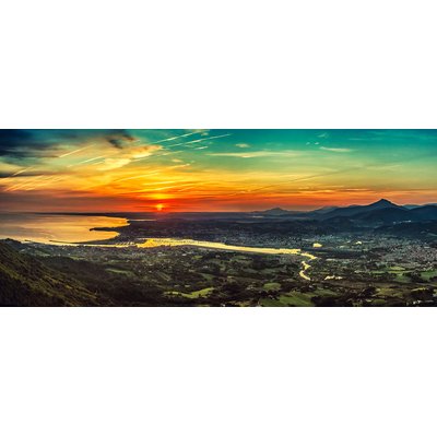 Tableau coucher de soleil pays basque HEXOA