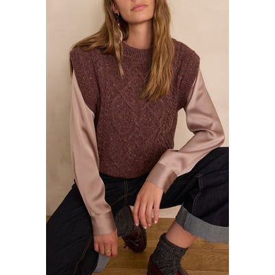 Pull sans manches BALKIS en laine Maison 123