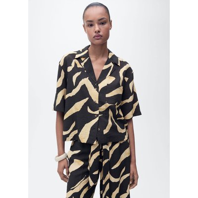 Chemise imprimée manches courtes MANGO