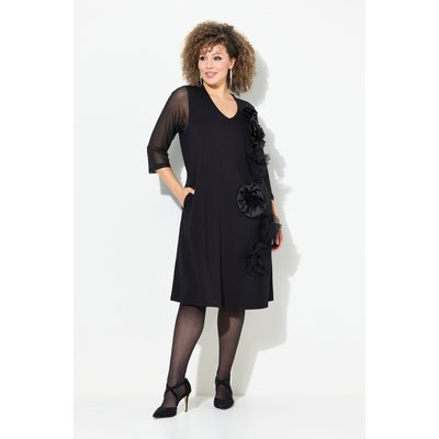 Robe en jersey, fleurs 3D ULLA POPKEN