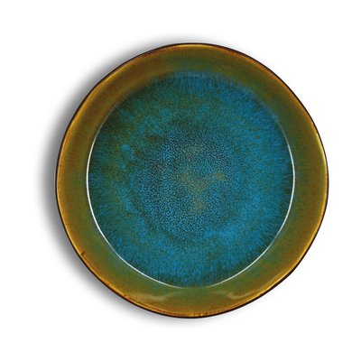 Assiette Coupe Ø20 Cm En Grès Motala Bleu OGO LIVING
