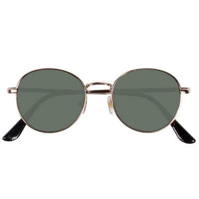 Lunettes de soleil forme ronde, 10 à 12 ans, branches métal, verres polycarbonates catégorie 3 ISOTONER