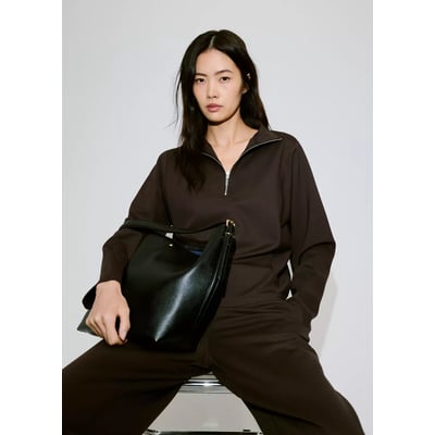 Sweat-shirt col montant zippé MANGO