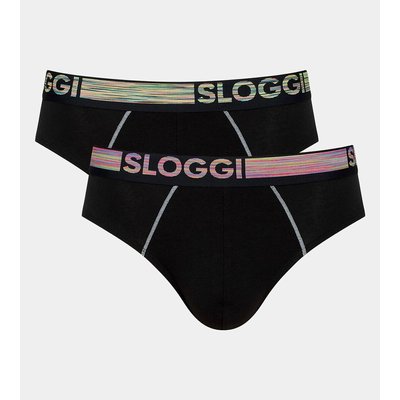 Lot de 2 slips Go ABC Natural coton SLOGGI