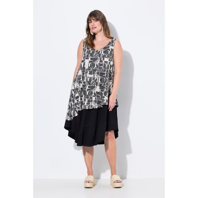 Robe en jersey, soleil, col en V ULLA POPKEN