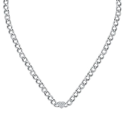 Collier en acier et cristaux INCONTRI MORELLATO