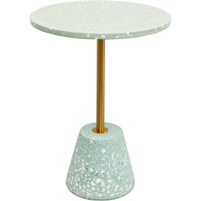 Table d'appoint en marbre minéral et acier, AMORE KARE DESIGN