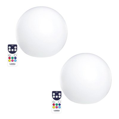 Lot de 2 boules lumineuses sans fil LED BOBBY LUMISKY