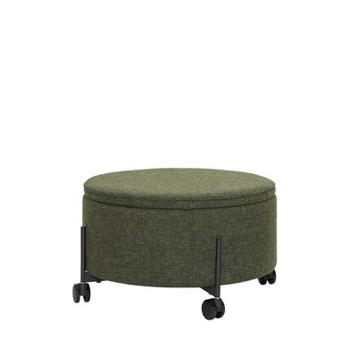 Pouf en acrylique, polyester et acier CONTAIN. HUBSCH