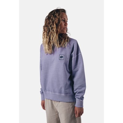 Sweatshirt en coton biologique à col rond PIGMENT DYED TRENDSPLANT
