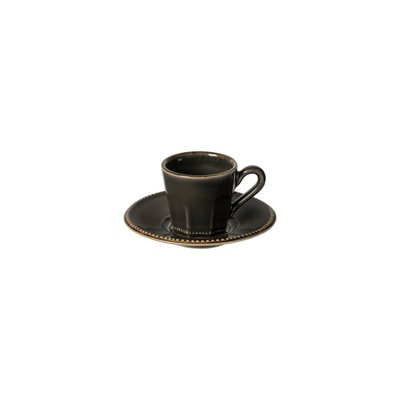 Tasse à café et soucoupe en grès, LUZIA COSTA NOVA